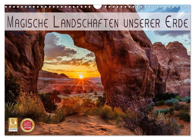 Produktbild: Magische Landschaften unserer Erde (Wandkalender 2026 DIN A3 quer), CALVENDO Monatskalender