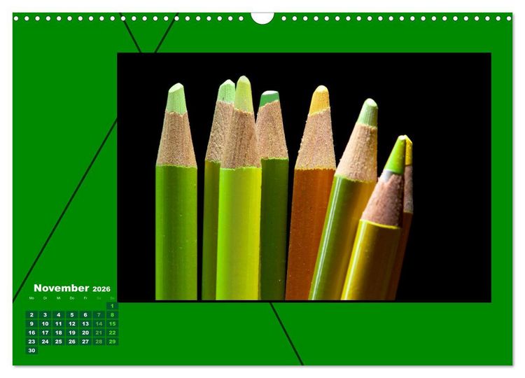 Produktbild: Heilende Farbe Gr&uuml;n (Wandkalender 2026 DIN A3 quer), CALVENDO Monatskalender