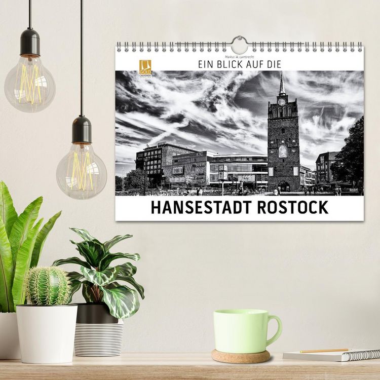 Produktbild: Ein Blick auf die Hansestadt Rostock (Wandkalender 2026 DIN A4 quer), CALVENDO Monatskalender