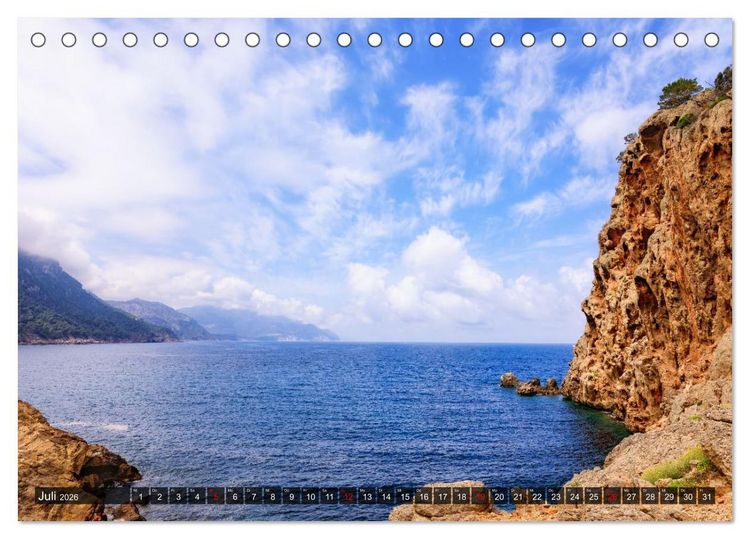 Produktbild: Mallorca - Mediterranes Flair (Tischkalender 2026 DIN A5 quer), CALVENDO Monatskalender