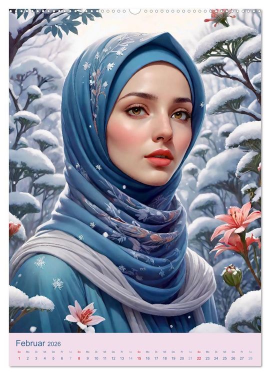 Produktbild: Stolze Muslima (Wandkalender 2026 DIN A2 hoch), CALVENDO Monatskalender