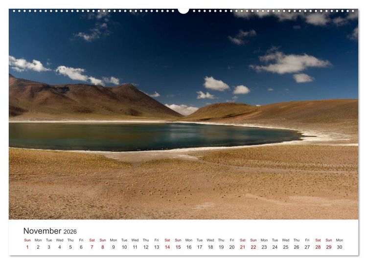 Produktbild: A quick trip to Argentina and Chile (High Quality Premium Wall Calendar 2026 DIN A2 landscape),CALVENDO 12 Month Wall Calendar