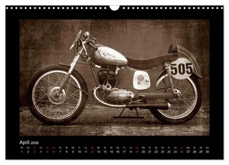 Produktbild: Motorrad Oldtimer (Wandkalender 2026 DIN A3 quer), CALVENDO Monatskalender