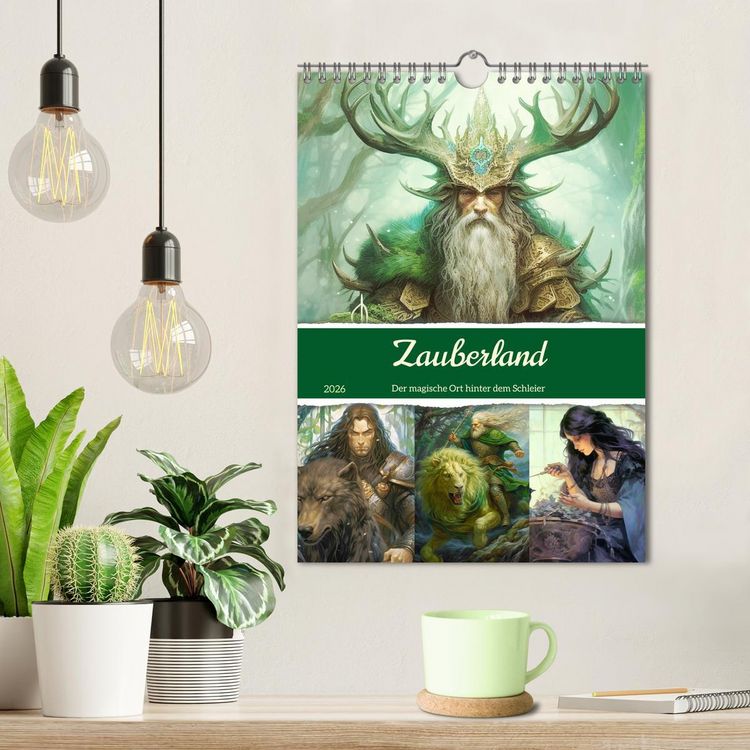 Produktbild: Zauberland. Der magische Ort hinter dem Schleier (Wandkalender 2026 DIN A4 hoch), CALVENDO Monatskalender