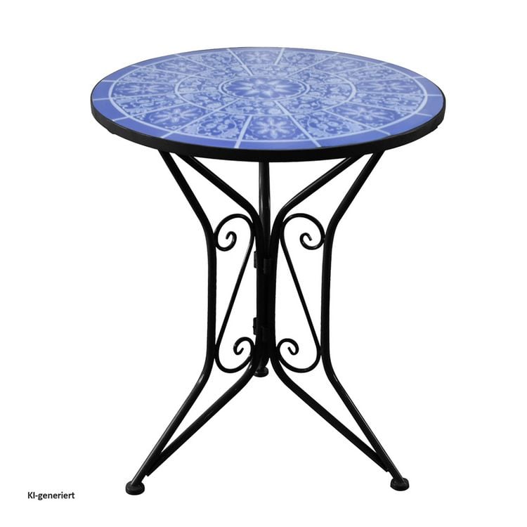 Produktbild: HTI-Living Gartentisch Metall Schwarz Mosaik Gartentisch Metall Schwarz Mosaik