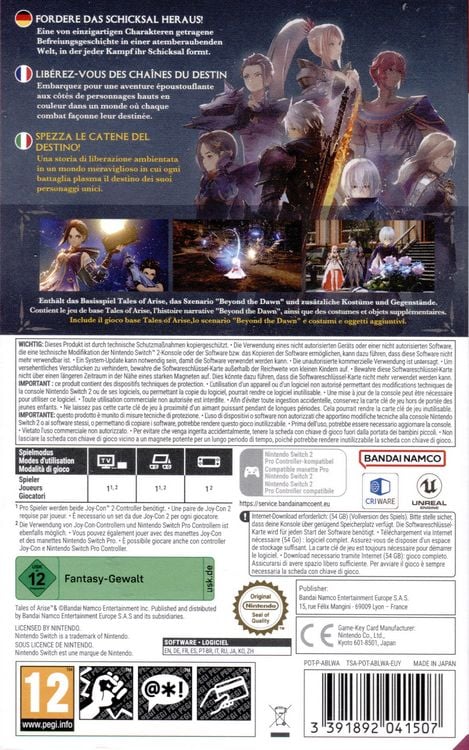 Produktbild: Tales of Arise - Beyond the Dawn Edition (Key Card)