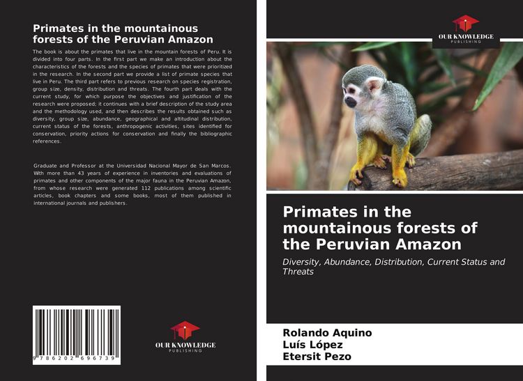 Produktbild: Primates in the mountainous forests of the Peruvian Amazon