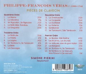 Produktbild: Veras:Pieces de Clavecin