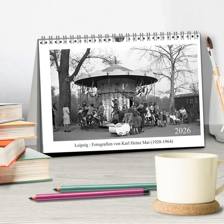 Produktbild: Leipzig : Fotografien von Karl Heinz Mai (1920-1964) (Tischkalender 2026 DIN A5 quer), CALVENDO Monatskalender