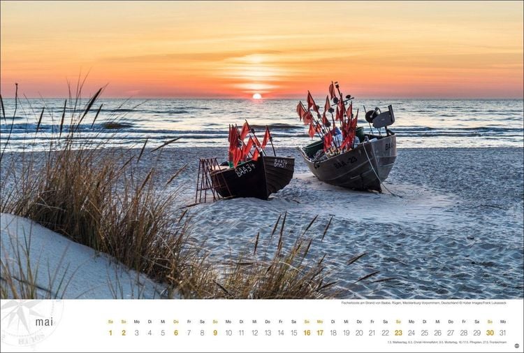 Produktbild: Ostsee Globetrotter Kalender 2027 - Von behaglichen Strandk&ouml;rben und rauen K&uuml;sten
