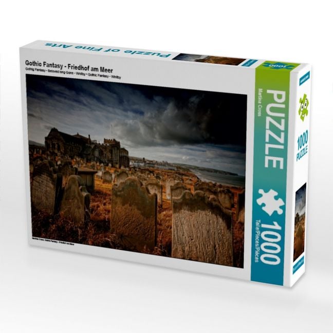 Produktbild: CALVENDO Puzzle Gothic Fantasy - Friedhof am Meer | 1000 Teile Lege-Gr&ouml;&szlig;e 64x48cm Foto-Puzzle f&uuml;r gl&uuml;ckliche Stunden