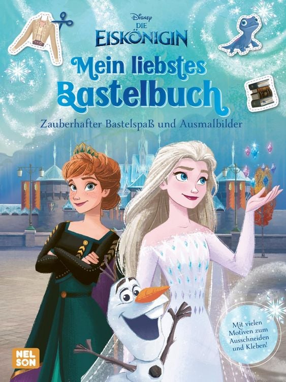 Produktbild: Disney Die Eisk&ouml;nigin: Mein liebstes Bastelbuch - Zauberhafter Bastelspa&szlig; und Ausmalbilder