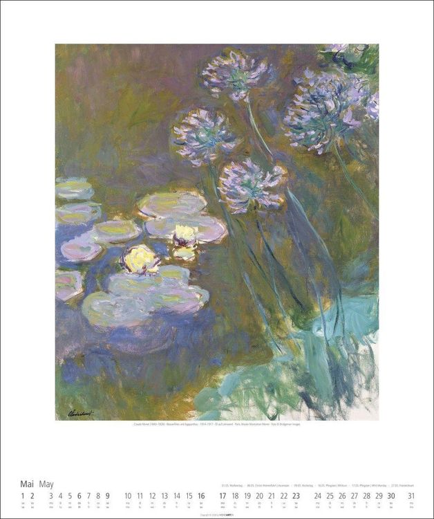 Produktbild: Claude Monet Kalender 2027