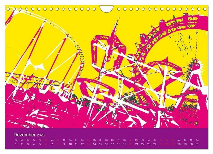 Produktbild: WIEN popartig (Wandkalender 2026 DIN A4 quer), CALVENDO Monatskalender