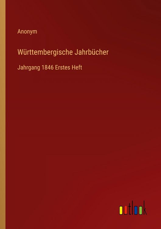 Produktbild: W&uuml;rttembergische Jahrb&uuml;cher