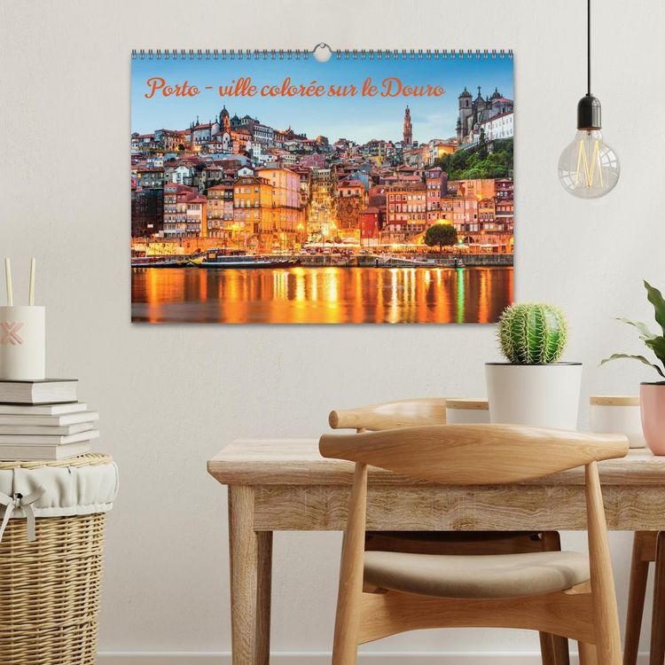 Produktbild: Porto - ville color&eacute;e sur le Douro (Calendrier mural 2026 DIN A3 vertical), CALVENDO calendrier mensuel