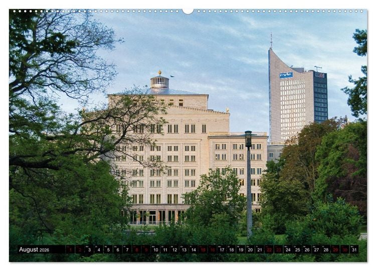 Produktbild: Leipzig Kalender Perspektiven (Wandkalender 2026 DIN A2 quer), CALVENDO Monatskalender