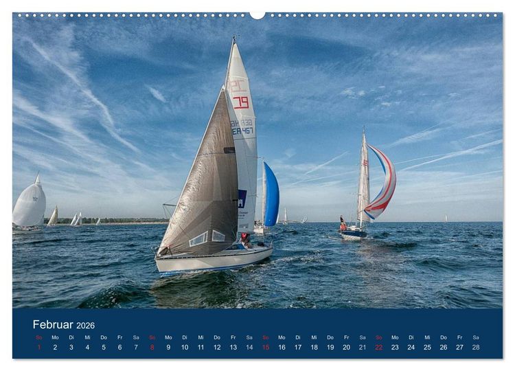 Produktbild: Segelregatta (Wandkalender 2026 DIN A2 quer), CALVENDO Monatskalender