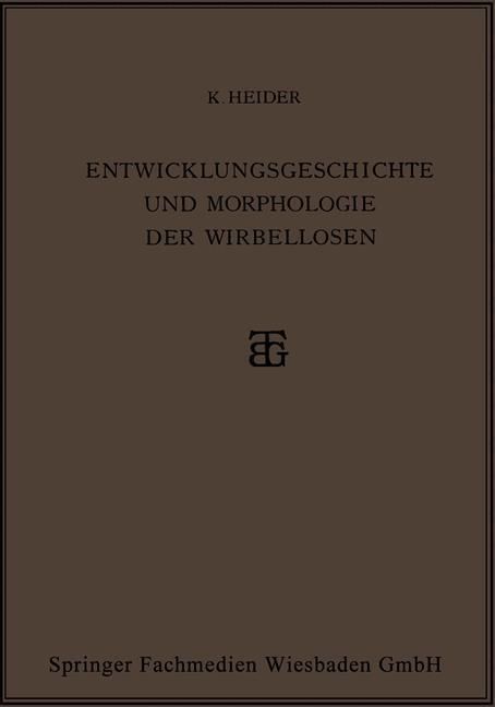 Produktbild: Entwicklungsgeschichte und Morphologie der Wirbellosen