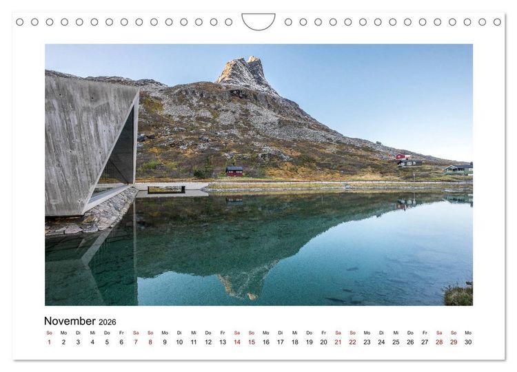 Produktbild: Norwegen Magisches Licht (Wandkalender 2026 DIN A4 quer), CALVENDO Monatskalender