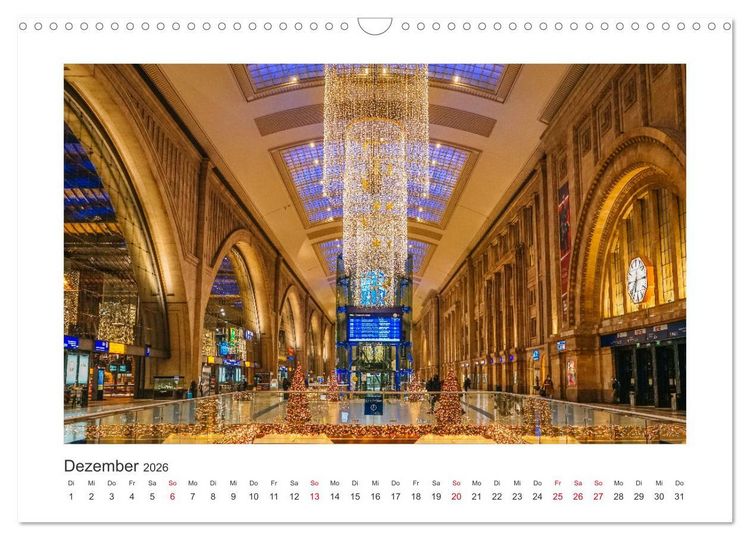 Produktbild: Leipzig bei Nacht (Wandkalender 2026 DIN A3 quer), CALVENDO Monatskalender