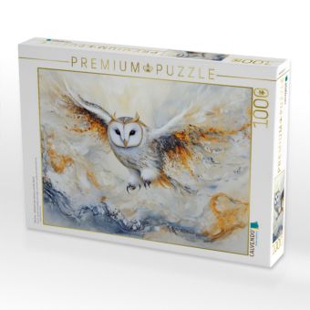 Produktbild: CALVENDO Puzzle Die Eule - W&auml;chterin des Wissens und der Nacht | 1000 Teile Lege-Gr&ouml;&szlig;e 64x48cm Foto-Puzzle f&uuml;r gl&uuml;ckliche Stunden