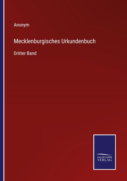 Produktbild: Mecklenburgisches Urkundenbuch