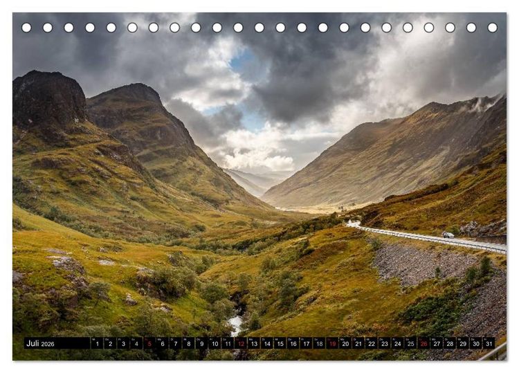 Produktbild: Schottland Farben und Licht (Tischkalender 2026 DIN A5 quer), CALVENDO Monatskalender