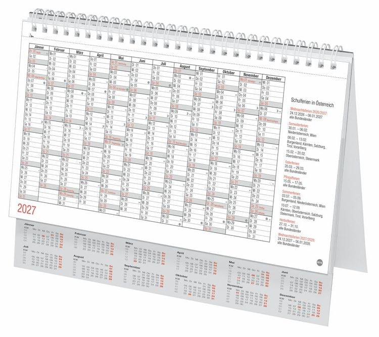 Produktbild: Schreibtischkalender &Ouml;sterreich gro&szlig; 2027