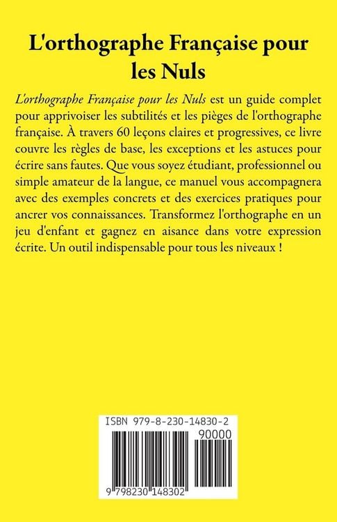 Produktbild: L'Orthographe Fran&ccedil;aise pour les Nuls
