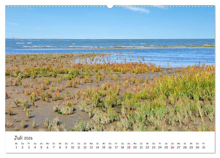Produktbild: Borkum: Streifz&uuml;ge &uuml;ber die Nordseeinsel (hochwertiger Premium Wandkalender 2026 DIN A2 quer), Kunstdruck in Hochglanz