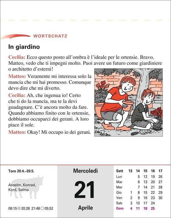 Produktbild: Italienisch Sprachkalender 2027 - Italienisch lernen leicht gemacht - Tagesabrei&szlig;kalender