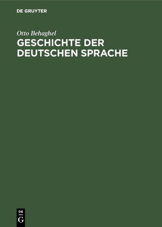 Produktbild: Geschichte der deutschen Sprache