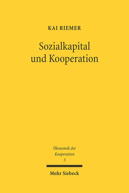 Produktbild: Sozialkapital und Kooperation