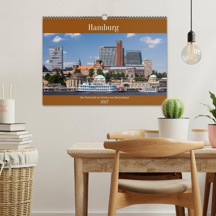 Produktbild: Hamburg, die Weltstadt im Norden von Deutschland (Wandkalender 2027 DIN A3 quer), CALVENDO Monatskalender