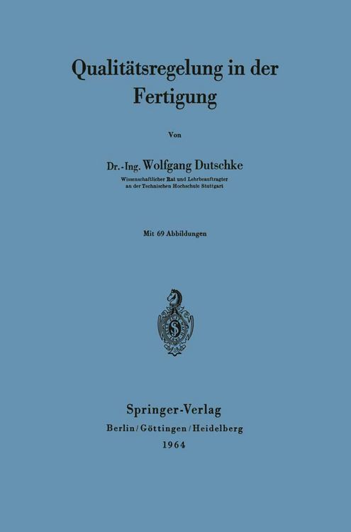Produktbild: Qualit&auml;tsregelung in der Fertigung