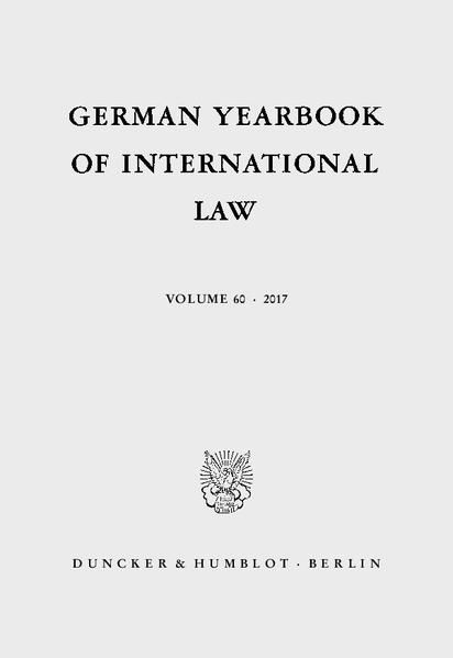 Produktbild: German Yearbook of International Law - Jahrbuch f&uuml;r Internationales Recht.