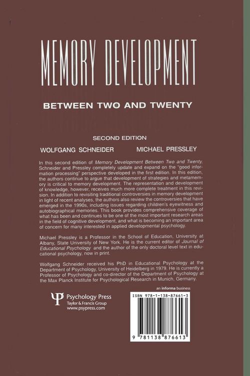 Produktbild: Memory Development Between Two and Twenty