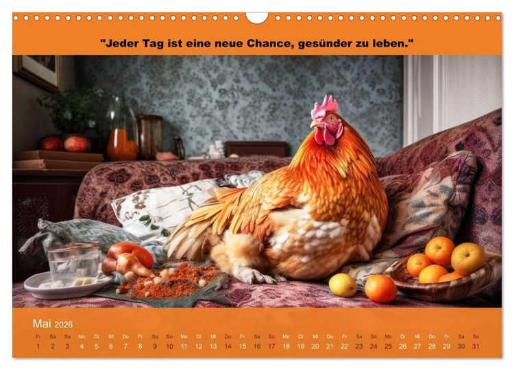 Produktbild: Der tierisch lustige Abnehmkalender (Wandkalender 2026 DIN A3 quer), CALVENDO Monatskalender