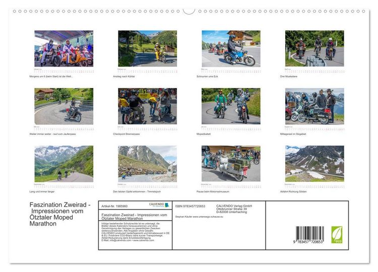 Produktbild: Faszination Zweirad - Impressionen vom &Ouml;tztaler Moped Marathon (hochwertiger Premium Wandkalender 2026 DIN A2 quer), Kunstdruck in Hochglanz