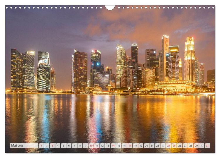 Produktbild: Skylines weltweit (Wandkalender 2026 DIN A3 quer), CALVENDO Monatskalender