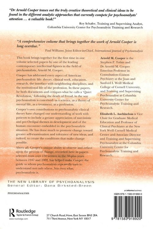 Produktbild: The Quiet Revolution in American Psychoanalysis