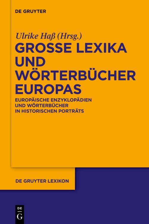 Produktbild: Gro&szlig;e Lexika und W&ouml;rterb&uuml;cher Europas