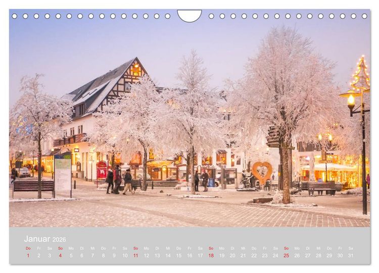 Produktbild: Winterberg - Stadtansichten (Wandkalender 2026 DIN A4 quer), CALVENDO Monatskalender
