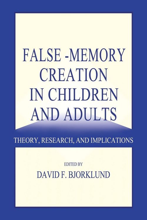 Produktbild: False-memory Creation in Children and Adults