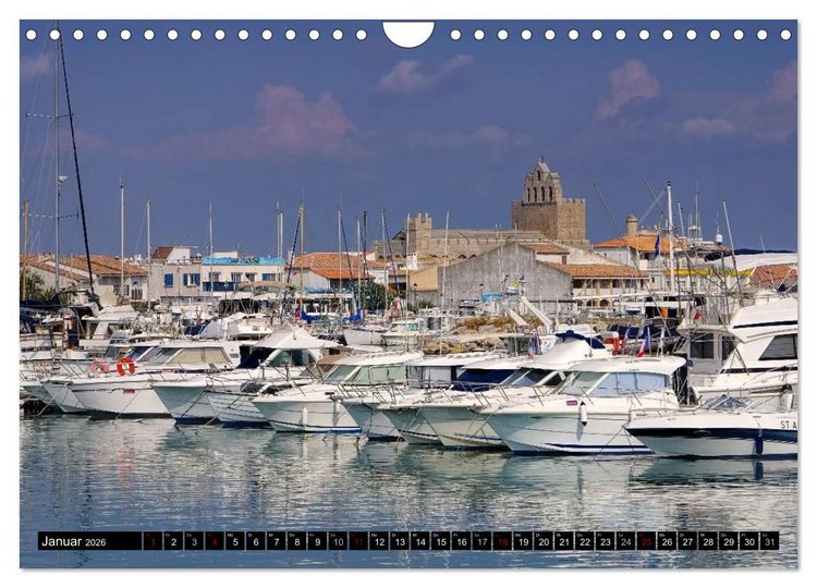 Produktbild: Camargue - Im Land der wei&szlig;en Pferde und schwarzen Stiere (Wandkalender 2026 DIN A4 quer), CALVENDO Monatskalender