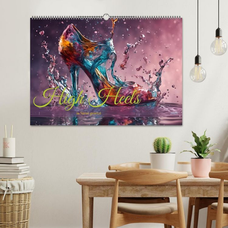Produktbild: High Heels in Szene gesetzt (Wandkalender 2026 DIN A2 quer), CALVENDO Monatskalender