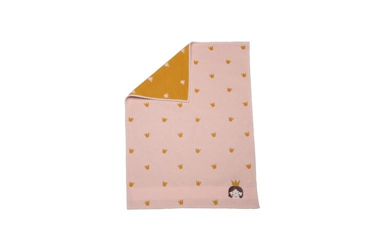 Produktbild: LENA 100% Baumwolldecke "Prinzessin" (GOTS) inkl. Stick