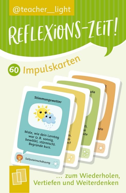 Produktbild: Reflexions-Zeit! 60 Impulskarten zum Wiederholen, Vertiefen und Weiterdenken