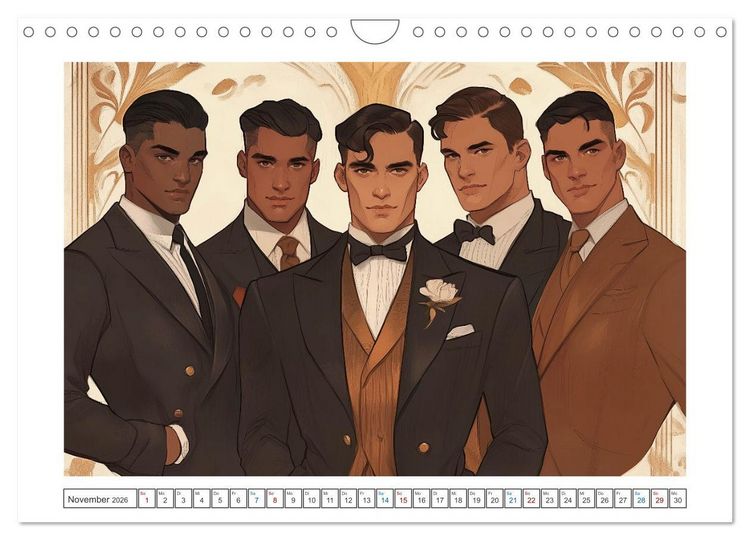 Produktbild: Im Stil des Art Nouveau (Wandkalender 2026 DIN A4 quer), CALVENDO Monatskalender